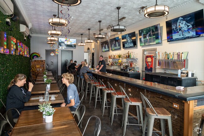 Inside Key and Cleaver, a restaurant and bar in Fairmount Village, San Diego.