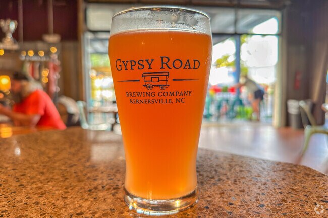 Gypsy Road Brewing in Kernersville boasts award-winning craft ales and lagers.