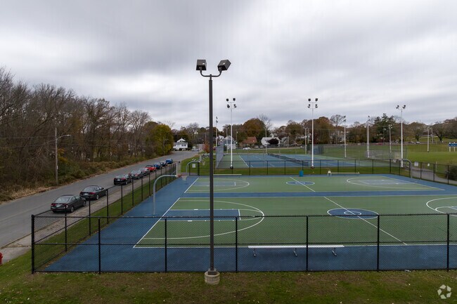 Play a game at one of many tennis courts in Cumberland Hill.