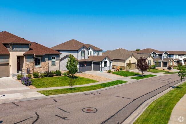 Leyden Rock is one of the newest subdivisions of Arvada & it has homes with a new look to them.