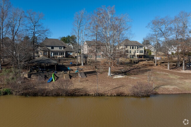 Many homes in The Preserve are on the lake.