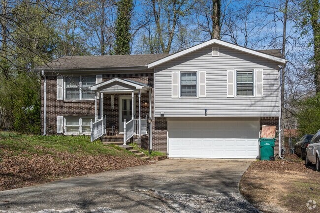A single-family home with a two-car garage in the Bridlewood neighborhood.