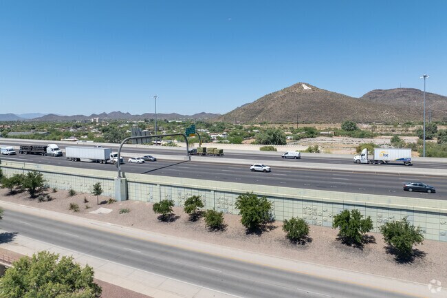 Barrio Santa Rosa sits just a couple streets east of Interstate 10, near A Mountain.