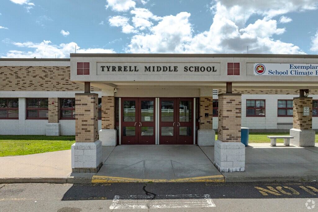 Tyrrell Middle School is located at 500 Todd Road in Wolcott, CT.