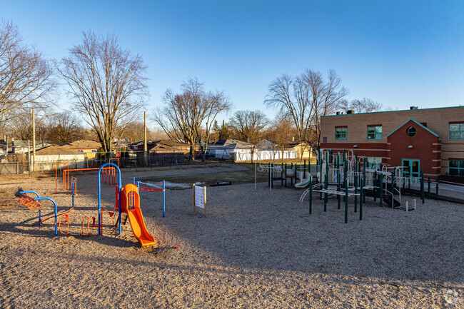 Playground in front of Taft-Galloway Elementary School.