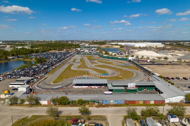 Practice on the large race tracks found at the Orlando Kart Center near Meadow Woods.