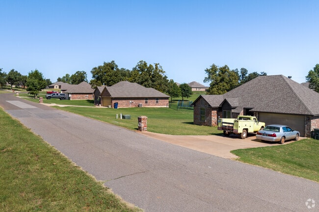 You will find rows of new traditional homes throughout East Guthrie.