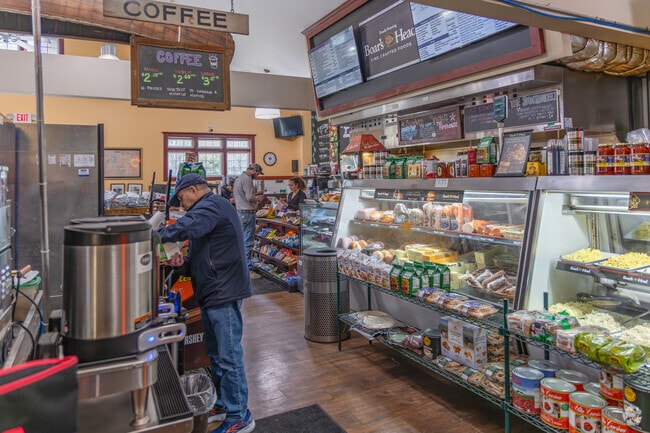 Savor delicious sandwiches and hot food options at the Pignones Market and Deli in Redding.