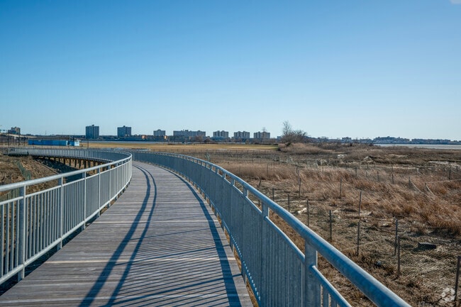 Ozone Park residents enjoy the scenic beauty of Broad Channel Park.