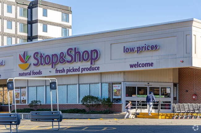 Residents of West Somerville grocery shop at the local Stop and Shop.