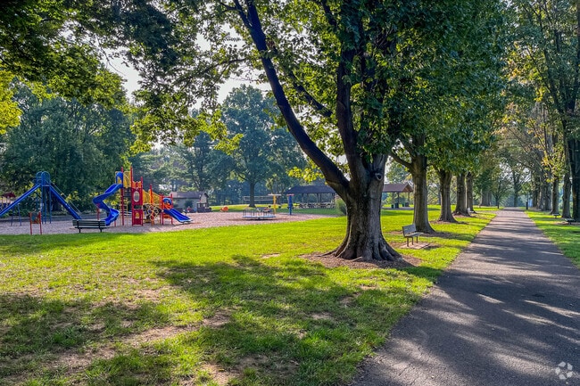 The playground at East Lampeter Township Park is a safe spot for kids to play at in Fertility.