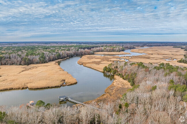 The scenic James River flows past Rushmere's eastern border.