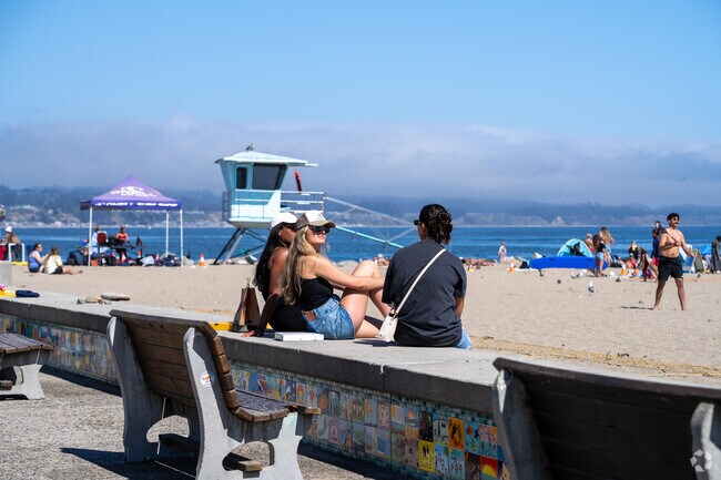 Rio Del Mar State Beach near Corralitos offers wide sandy shores perfect for sunbathing and picnics.