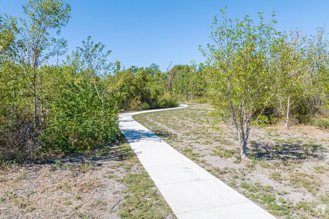 Paved trails meander through communities, surrounded by nature in Far Northeast.