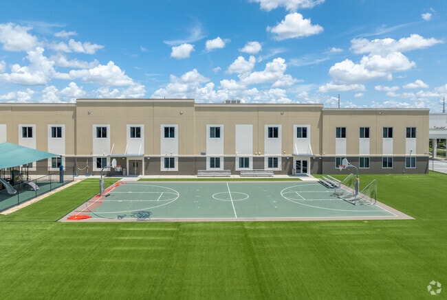 Renaissance Charter School at Tapestry K-8 has a full basketball court.