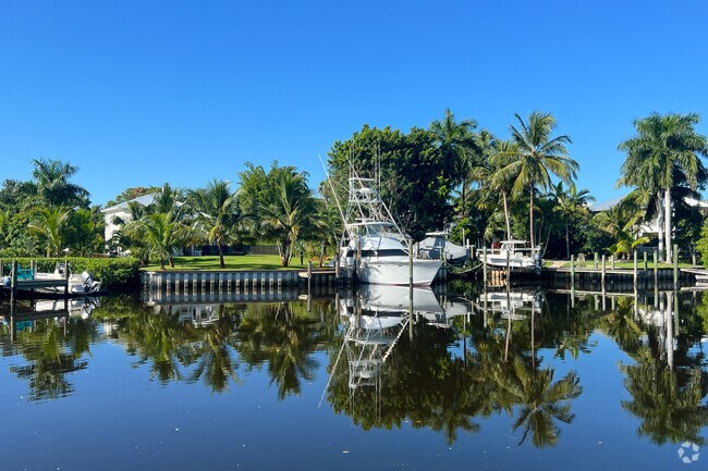 Many waterfront homes have docks and access to the St Lucie River in North River Shores.