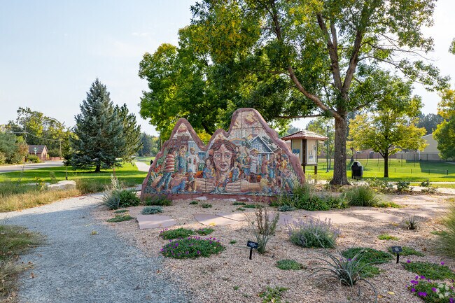 At the Kensington parks, you can see some local art.