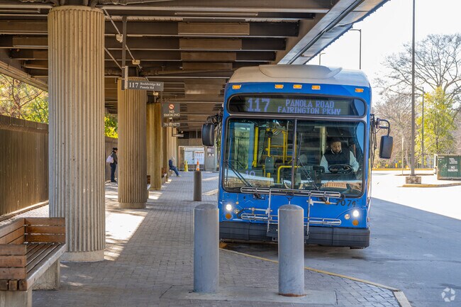 Winnona Park Historic District residents use the transport services at the Avondale MARTA station.