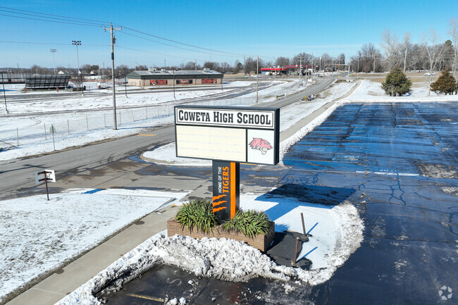 Coweta High School gets above average scores with a B on Niche.