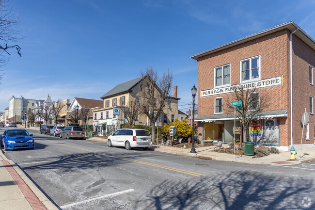 You can find many small mom and pop business in downtown Perkasie.