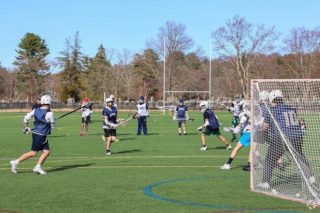 Local sports teams can often be seen practicing on the expansive, lush green fields of Pine Banks Park in Oak Grove-Pine Banks, their energy and determination filling the air.