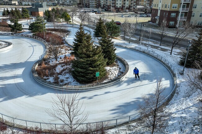 Central Park of Maple Grove is home to a one of a kind ice skating rink.