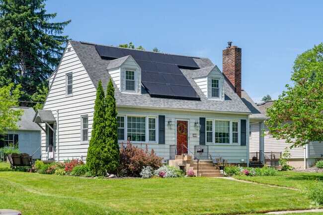 New Cumberland has Cape Cod homes located near each other and some boast large dormer windows.