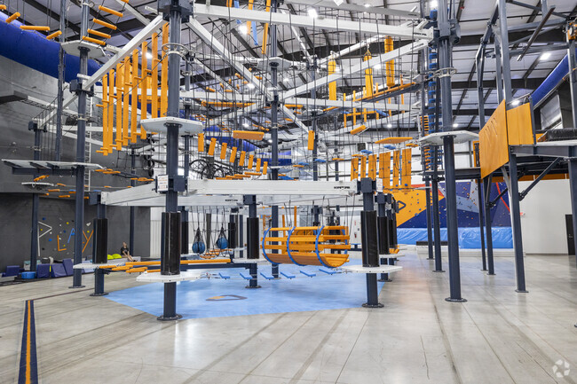 CBUS attracts visitors from New Albany and beyond with its ropes course.
