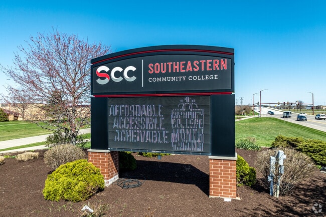 Southeastern Community College attracts Burlington residents and those from miles around for secondary education.