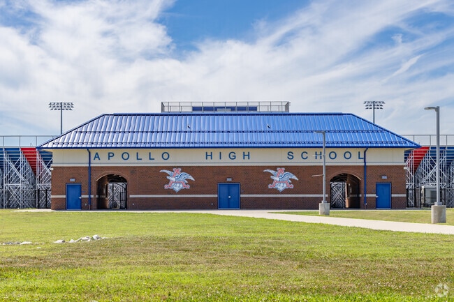 Apollo High School scored an overall B- on niche.com.
