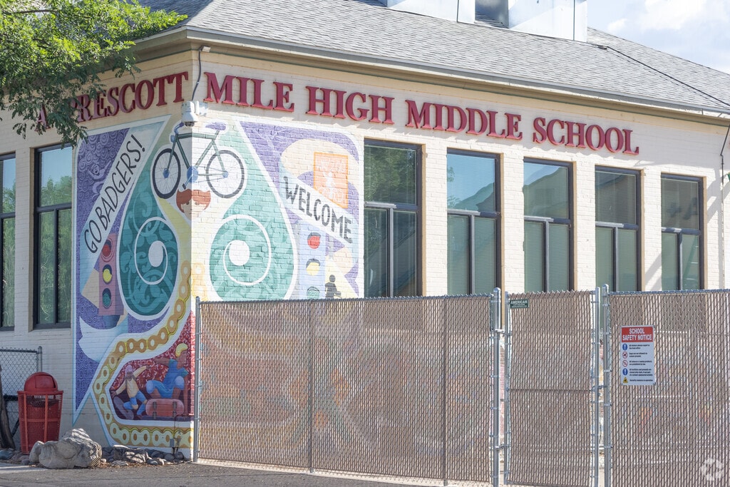 Prescott Mile High Middle School serves students grades seven and eight.