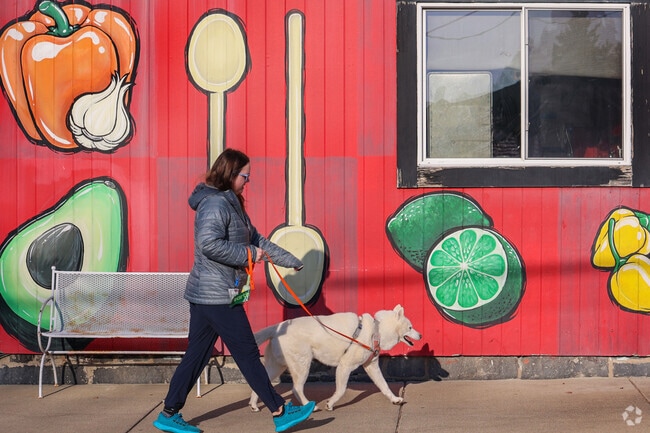 Melrose Highlands' vibrant, colorful murals infuse life and personality into the storefronts along Franklin Street.