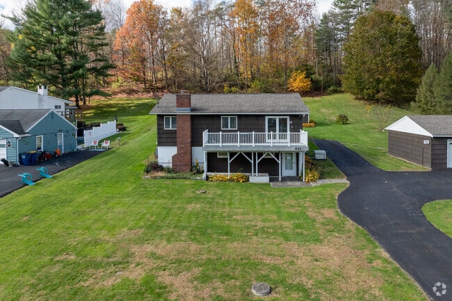 Two-story homes are common throughout Owego.