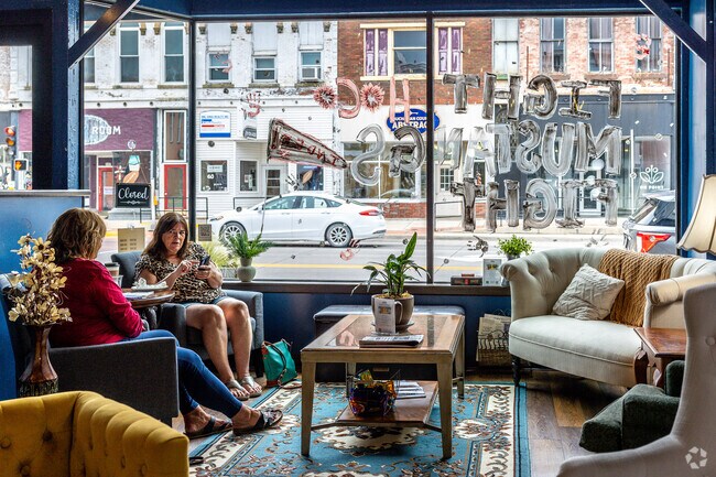 Gedney Bakery & Coffeehouse is a cozy downtown shop known for great coffee and pastries.