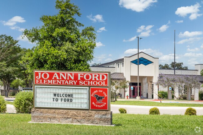 Jo Ann Ford Elementary School signage in Lakeside georgetown, TX.