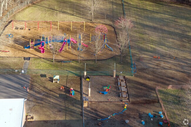 Elegant play equipment remains at the pre-school at Oldham Elementary School in East Providence.