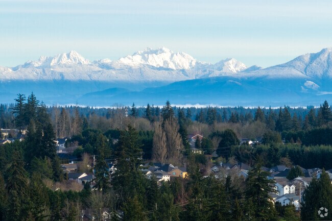Lynnwood homes can often have stunning views of the surrounding mountains in Washington.