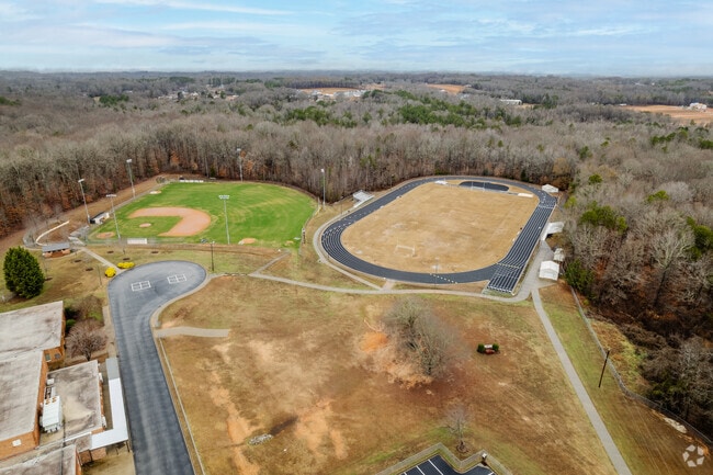 Sports fields at Woodruff Middle School are well-maintained for students.