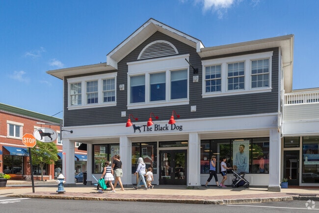 Locals head to The Black Dog for new clothes outside New Seabury-Popponesset Island.