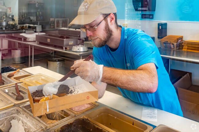 Duck's Donuts near Smoky Ridge Estates serves fresh customized donuts.