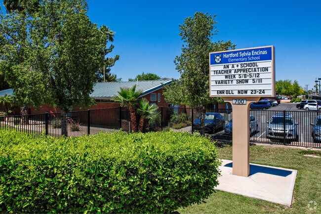 The welcoming atmosphere at Hartford Sylvia Encinas Elementary makes it a great place to learn.