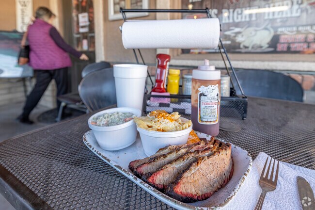 Residents of Wineglass Acres looking for tasty BBQ can head to Up In Smoke Bar-B-Que.