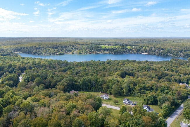 Homes near Lake Hayward in Colchester offer lake access and wooded surroundings.