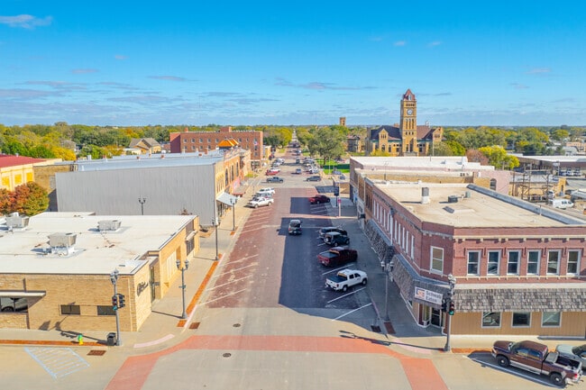 Downtown Beloit features century old facades, shops, and a growing small business scene.