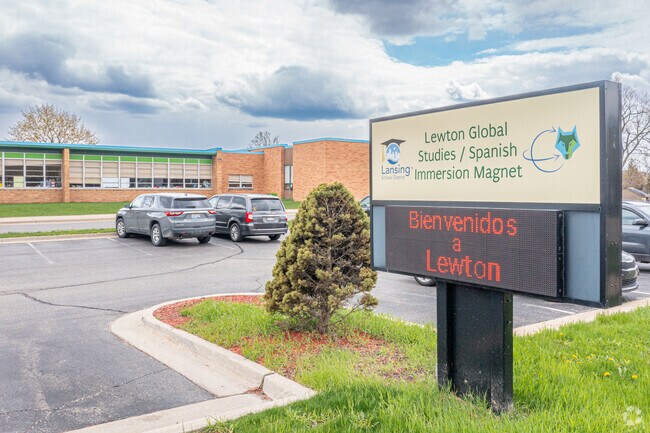Lewton School in Averill Woods, Lansing, is a Spanish immersion and global studies magnet school.