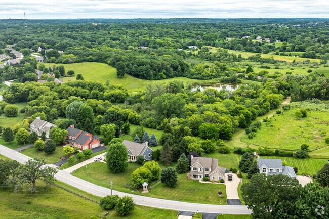Delafield Town is a quiet suburb surrounded by green space.