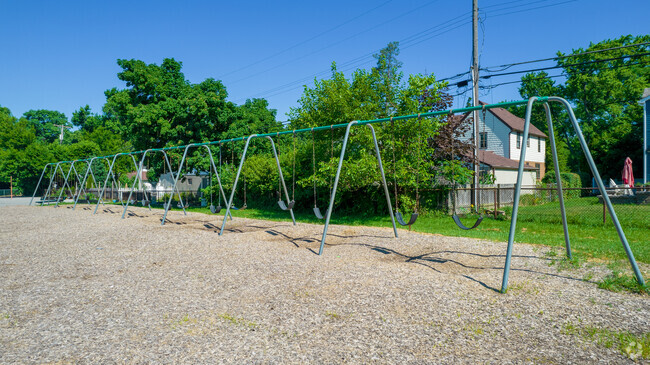 The swing set at Indian Springs Elementary School.