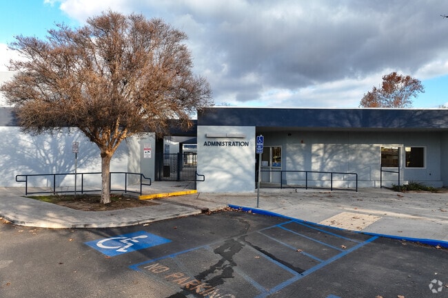 The administration office is located near the main entrance at Thompson Jr High School.