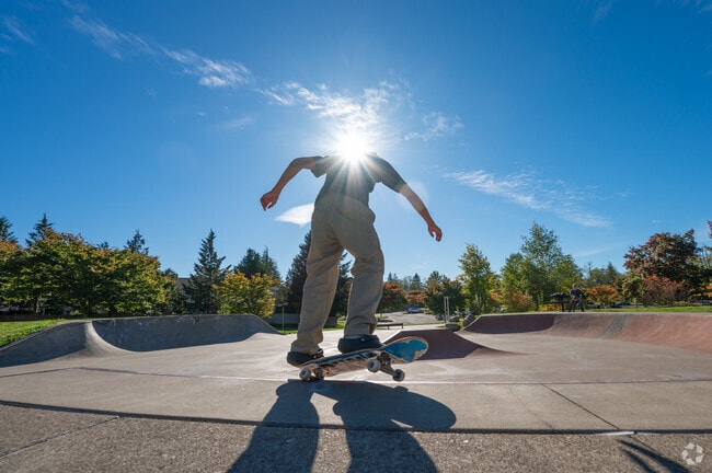 The skate park at the Center at Norpoint is fun for extreme sports enthusiasts in Browns Point.