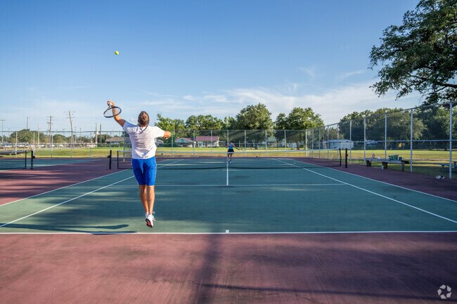 Carlyss offers several paved tennis courts that are open to the public.